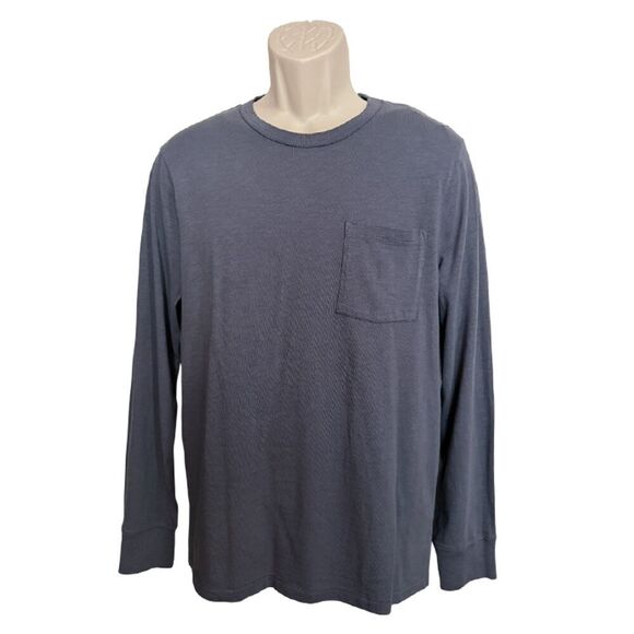 J.Crew Long Sleeve Gray Tee Shirt Size M - Picture 3 of 10